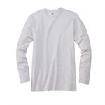 Ash - Hanes 498L Nano-T 4.5 oz 100% Cotton Long Sleeve Tee Shirts
