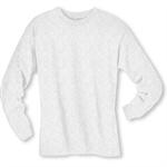 Ash - Hanes 5186 6.1 oz Cotton Long Sleeve BEEFY-T Tee Shirts
